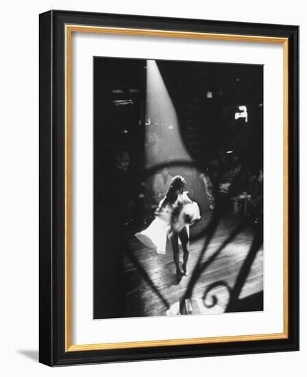 Sexy Dancer Performing in a Nightclub-Allan Grant-Framed Photographic Print