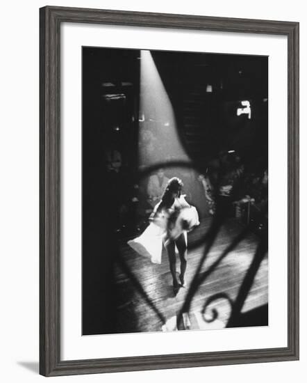 Sexy Dancer Performing in a Nightclub-Allan Grant-Framed Photographic Print