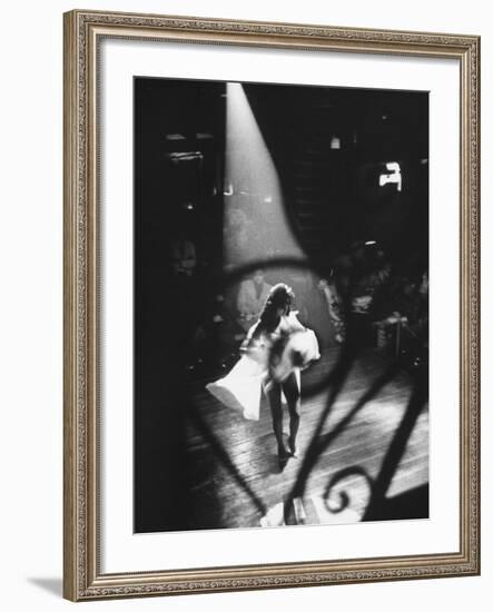 Sexy Dancer Performing in a Nightclub-Allan Grant-Framed Photographic Print