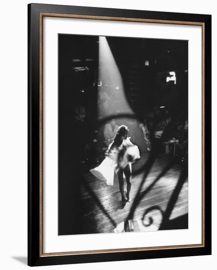 Sexy Dancer Performing in a Nightclub-Allan Grant-Framed Photographic Print