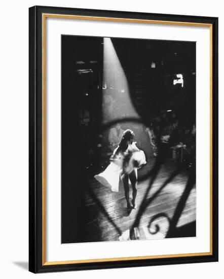 Sexy Dancer Performing in a Nightclub-Allan Grant-Framed Photographic Print