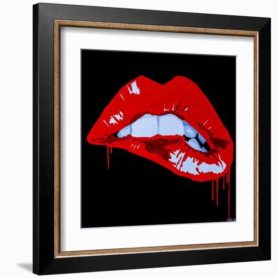 Sexy Kiss-Pop Art Queen-Framed Giclee Print