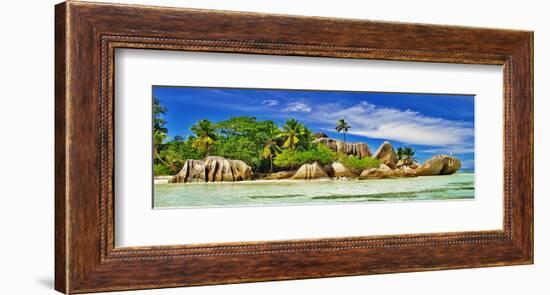 Seychelles La Digue-D'Argent-null-Framed Art Print