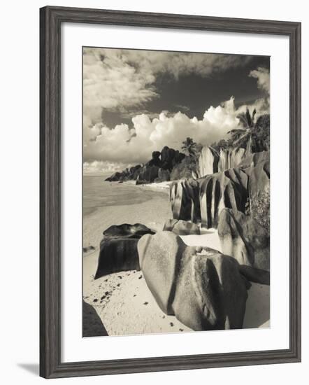 Seychelles, La Digue Island, L'Union Estate Plantation, Anse Source D'Argent Beach-Walter Bibikow-Framed Photographic Print