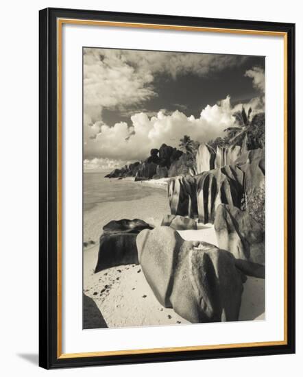 Seychelles, La Digue Island, L'Union Estate Plantation, Anse Source D'Argent Beach-Walter Bibikow-Framed Photographic Print