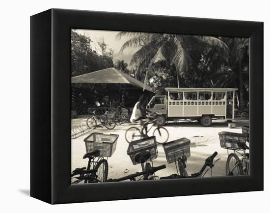 Seychelles, La Digue Island, L'Union Estate Plantation, Anse Source D'Argent Beach-Walter Bibikow-Framed Premier Image Canvas