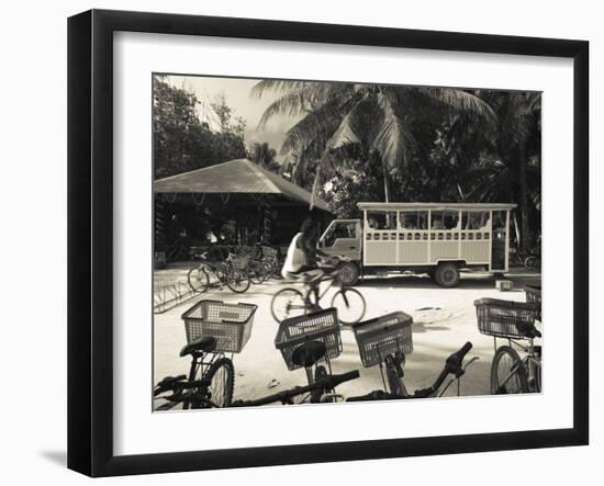 Seychelles, La Digue Island, L'Union Estate Plantation, Anse Source D'Argent Beach-Walter Bibikow-Framed Photographic Print