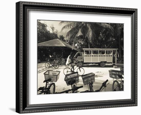 Seychelles, La Digue Island, L'Union Estate Plantation, Anse Source D'Argent Beach-Walter Bibikow-Framed Photographic Print