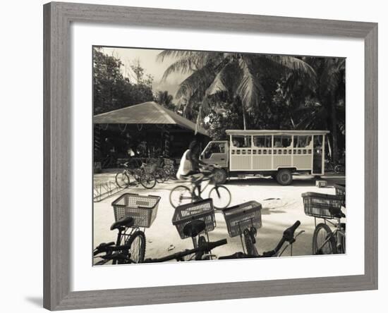 Seychelles, La Digue Island, L'Union Estate Plantation, Anse Source D'Argent Beach-Walter Bibikow-Framed Photographic Print