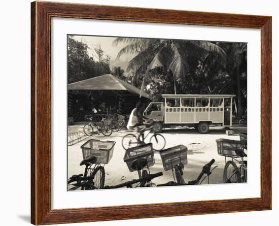 Seychelles, La Digue Island, L'Union Estate Plantation, Anse Source D'Argent Beach-Walter Bibikow-Framed Photographic Print