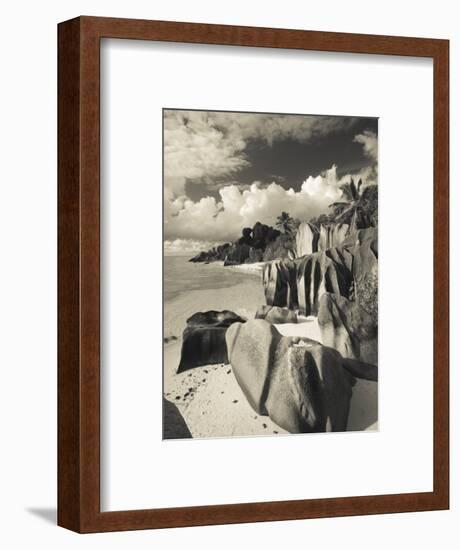 Seychelles, La Digue Island, L'Union Estate Plantation, Anse Source D'Argent Beach-Walter Bibikow-Framed Photographic Print