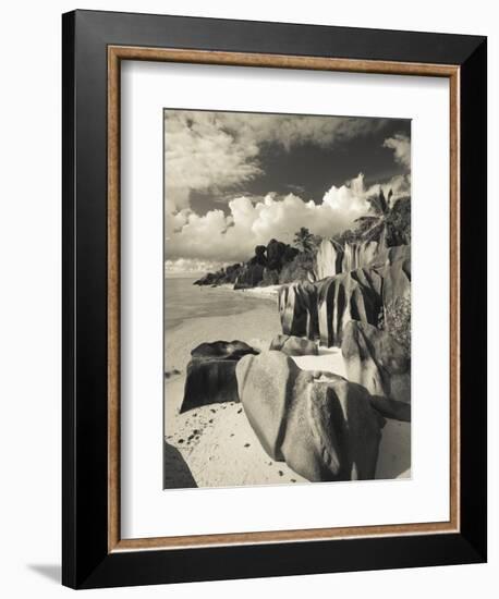 Seychelles, La Digue Island, L'Union Estate Plantation, Anse Source D'Argent Beach-Walter Bibikow-Framed Photographic Print