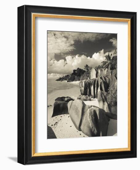 Seychelles, La Digue Island, L'Union Estate Plantation, Anse Source D'Argent Beach-Walter Bibikow-Framed Photographic Print