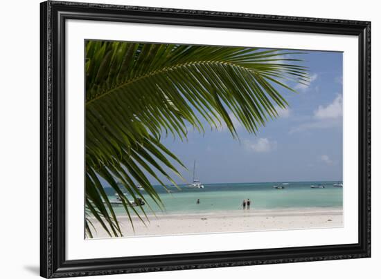 Seychelles, Praslin. Cote D'Or, one of the most beautiful beaches on the island.-Cindy Miller Hopkins-Framed Premium Photographic Print