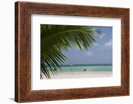 Seychelles, Praslin. Cote D'Or, one of the most beautiful beaches on the island.-Cindy Miller Hopkins-Framed Photographic Print