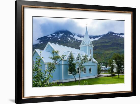 Seydisfjšrdur, Blue Church-Catharina Lux-Framed Photographic Print