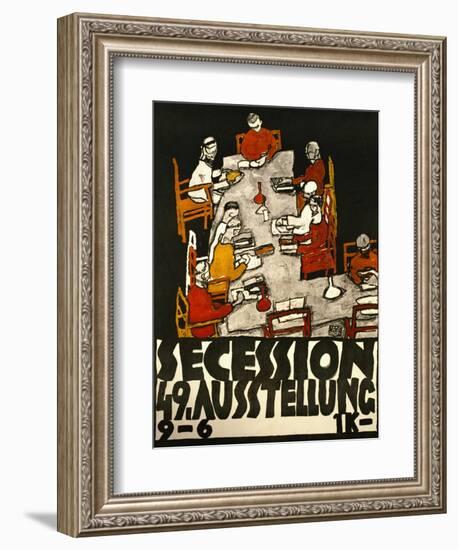 Sezessionsplakat 1918, Poster for the 49th Secession Exhibition by the Neukunstgruppe, Austria-Egon Schiele-Framed Giclee Print