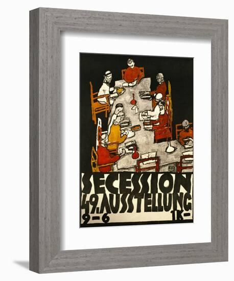 Sezessionsplakat 1918, Poster for the 49th Secession Exhibition by the Neukunstgruppe, Austria-Egon Schiele-Framed Giclee Print