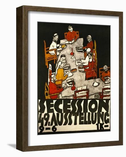 Sezessionsplakat 1918, Poster for the 49th Secession Exhibition by the Neukunstgruppe, Austria-Egon Schiele-Framed Giclee Print