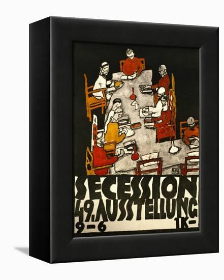 Sezessionsplakat 1918, Poster for the 49th Secession Exhibition by the Neukunstgruppe, Austria-Egon Schiele-Framed Premier Image Canvas