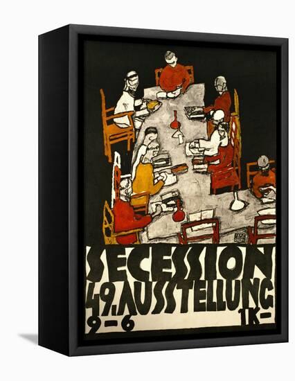 Sezessionsplakat 1918, Poster for the 49th Secession Exhibition by the Neukunstgruppe, Austria-Egon Schiele-Framed Premier Image Canvas