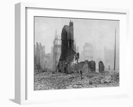 SF Earthquake Photograph-null-Framed Photographic Print