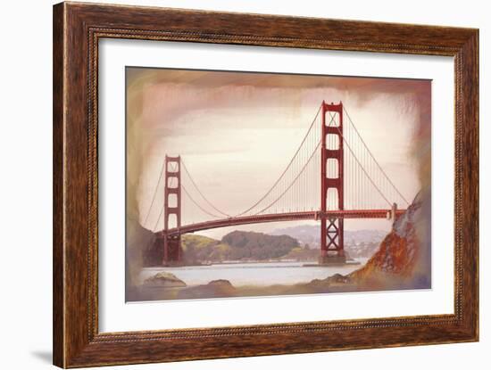 SF Golden Gate Bridge-Jeffrey Cadwallader-Framed Art Print