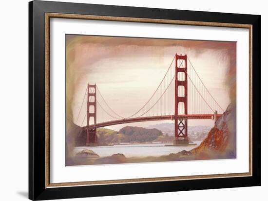 SF Golden Gate Bridge-Jeffrey Cadwallader-Framed Art Print