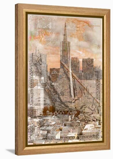 SF Transamerica 2-null-Framed Stretched Canvas