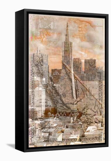 SF Transamerica 2-null-Framed Stretched Canvas