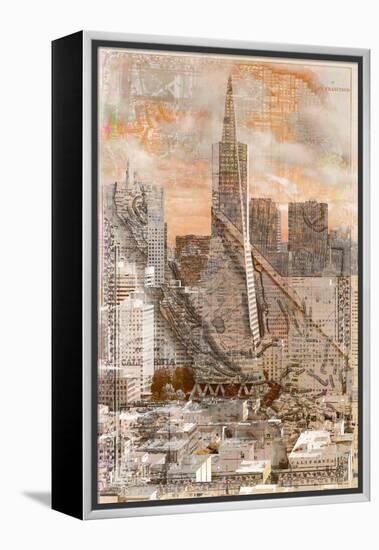 SF Transamerica 2-null-Framed Stretched Canvas