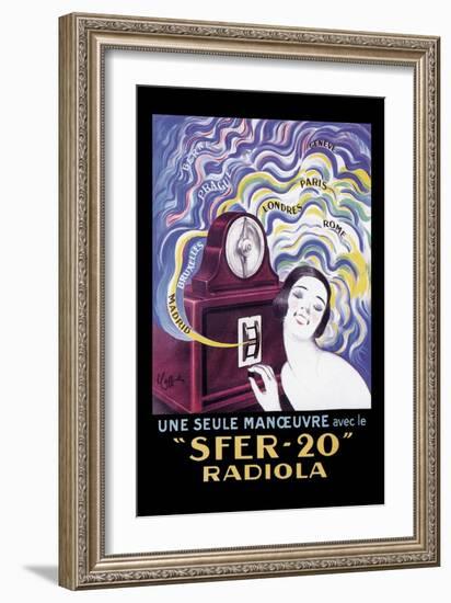 Sfer-20 Radiola-Leonetto Cappiello-Framed Art Print