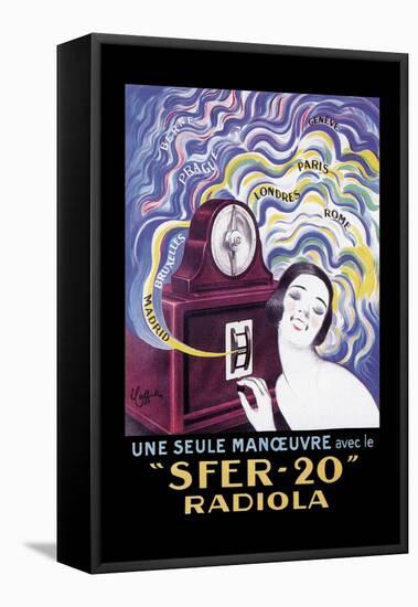 Sfer-20 Radiola-Leonetto Cappiello-Framed Stretched Canvas