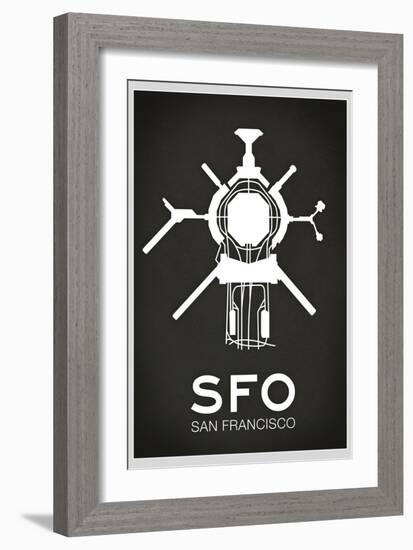 SFO San Francisco Airport-null-Framed Art Print
