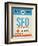 SFO San Francisco Luggage Tag 1-NaxArt-Framed Art Print