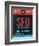 SFO San Francisco Luggage Tag 2-NaxArt-Framed Art Print