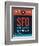 SFO San Francisco Luggage Tag 2-NaxArt-Framed Art Print