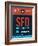 SFO San Francisco Luggage Tag 2-NaxArt-Framed Art Print