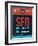 SFO San Francisco Luggage Tag 2-NaxArt-Framed Art Print