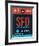 SFO San Francisco Luggage Tag 2-NaxArt-Framed Art Print