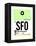 SFO San Francisco Luggage Tag 3-NaxArt-Framed Stretched Canvas