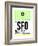 SFO San Francisco Luggage Tag 3-NaxArt-Framed Art Print