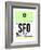 SFO San Francisco Luggage Tag 3-NaxArt-Framed Art Print