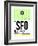 SFO San Francisco Luggage Tag 3-NaxArt-Framed Art Print