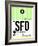 SFO San Francisco Luggage Tag 3-NaxArt-Framed Art Print