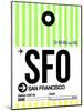 SFO San Francisco Luggage Tag 3-NaxArt-Mounted Art Print