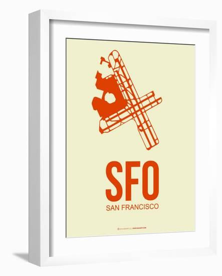 Sfo San Francisco Poster 1-NaxArt-Framed Art Print