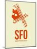 Sfo San Francisco Poster 1-NaxArt-Mounted Art Print