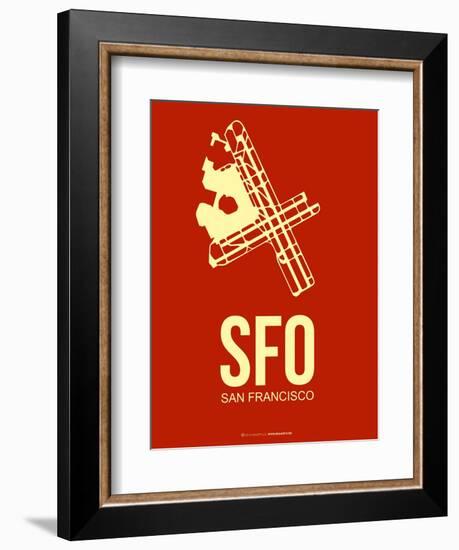 Sfo San Francisco Poster 2-NaxArt-Framed Art Print