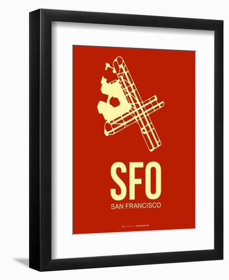 Sfo San Francisco Poster 2-NaxArt-Framed Art Print